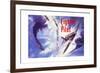 Book Cover for 'Fighter Pilot', 1955-Laurence Fish-Framed Giclee Print