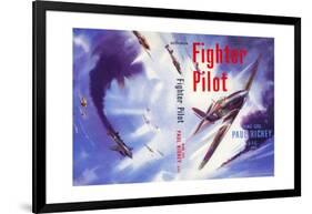 Book Cover for 'Fighter Pilot', 1955-Laurence Fish-Framed Giclee Print