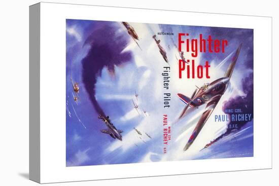 Book Cover for 'Fighter Pilot', 1955-Laurence Fish-Stretched Canvas