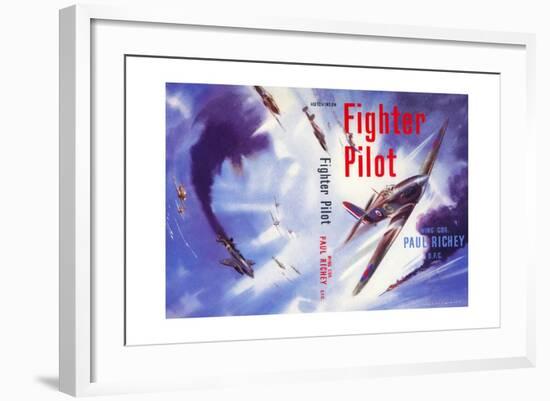 Book Cover for 'Fighter Pilot', 1955-Laurence Fish-Framed Giclee Print