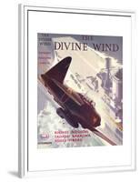 Book Cover for 'The Divine Wind', 1950s-Laurence Fish-Framed Premium Giclee Print