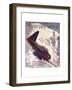 Book Cover for 'The Divine Wind', 1950s-Laurence Fish-Framed Giclee Print