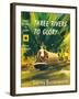 Book Cover for 'Three Rivers to Glory', 1957-Laurence Fish-Framed Giclee Print