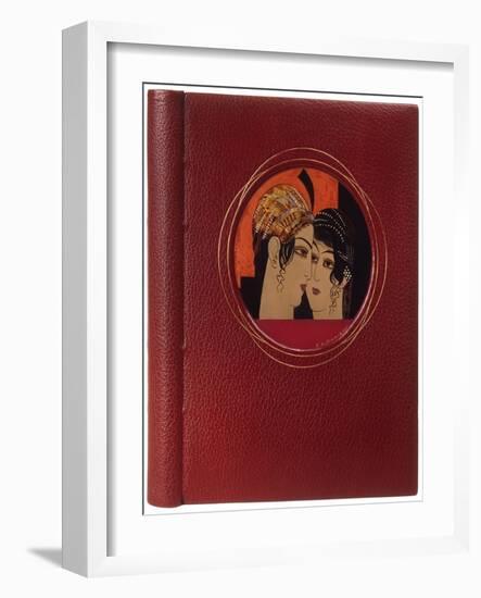 Book Cover of 'Histoire Charmante De L'Adolescente Sucre D'Amour' by Joseph Charles Mardrus, 1927-Francois-Louis Schmied-Framed Giclee Print