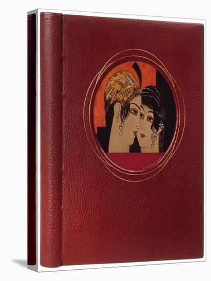 Book Cover of 'Histoire Charmante De L'Adolescente Sucre D'Amour' by Joseph Charles Mardrus, 1927-Francois-Louis Schmied-Stretched Canvas
