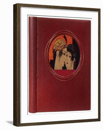 Book Cover of 'Histoire Charmante De L'Adolescente Sucre D'Amour' by Joseph Charles Mardrus, 1927-Francois-Louis Schmied-Framed Giclee Print