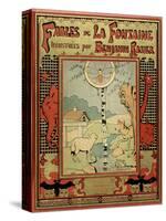 Book Cover of La Fontaine's Fables-Benjamin Rabier-Stretched Canvas