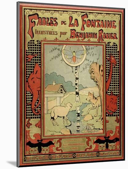 Book Cover of La Fontaine's Fables-Benjamin Rabier-Mounted Art Print