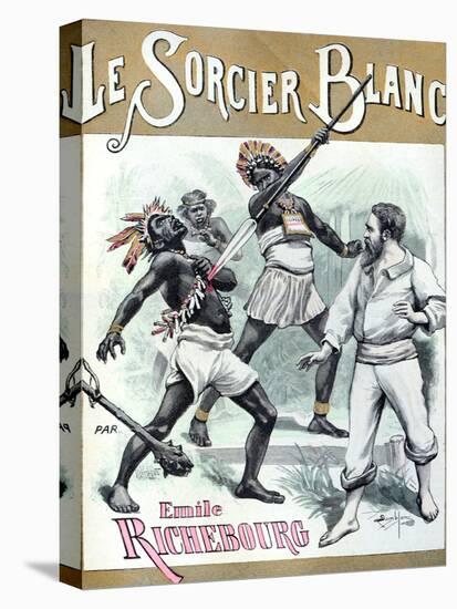 Book Cover of the White Sorcerer 1897-Chris Hellier-Stretched Canvas