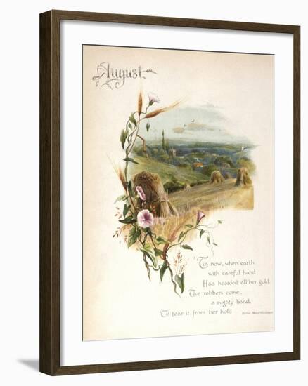 Book Illustration - August-Frederick Hines-Framed Art Print