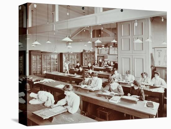 Book Illustration Class, Camberwell School of Arts and Crafts, Southwark, London, 1907-null-Stretched Canvas