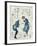 Book Illustration Depicting Two Characters-Katsushika Hokusai-Framed Giclee Print