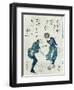 Book Illustration Depicting Two Characters-Katsushika Hokusai-Framed Giclee Print