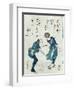 Book Illustration Depicting Two Characters-Katsushika Hokusai-Framed Giclee Print