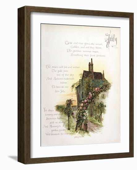 Book Illustration - July-Frederick Hines-Framed Art Print