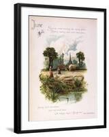 Book Illustration - June-Frederick Hines-Framed Art Print