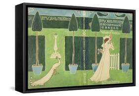 Book Jacket Design for 'A Floral Fantasy in an Old English Garden' by Walter Crane, C.1890S (Litho)-Walter Crane-Framed Stretched Canvas