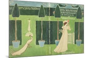 Book Jacket Design for 'A Floral Fantasy in an Old English Garden' by Walter Crane, C.1890S (Litho)-Walter Crane-Mounted Premium Giclee Print