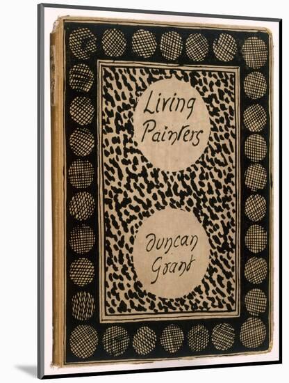 Book Jacket of 'Living Painters' by Duncan Grant, 1923 (Litho)-Roger Eliot Fry-Mounted Premium Giclee Print