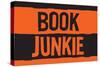 Book Junkie Art Poster-Ephemera-Stretched Canvas