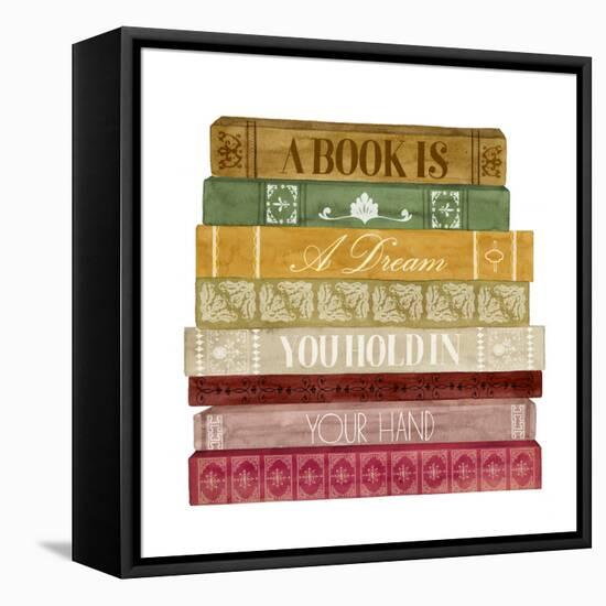 Book Lover I-Grace Popp-Framed Stretched Canvas