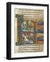 Book of Exodus, Moses and the Burning Bush, Miniature from the Bible of Souvigny-null-Framed Giclee Print
