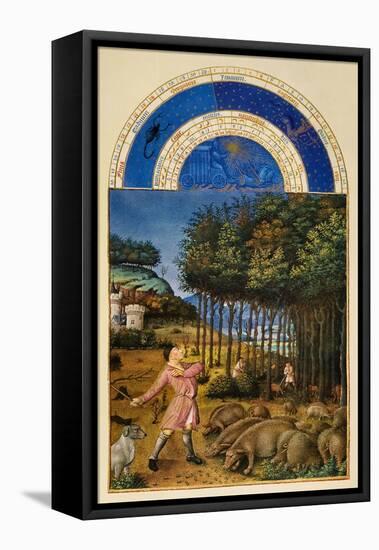 Book of Hours: November-null-Framed Stretched Canvas