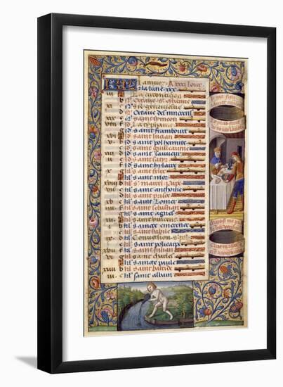 Book of Hours of King Charles VIII of France, 1494-Jacques Besançon-Framed Giclee Print