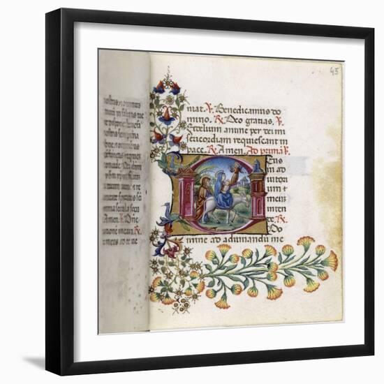 Book of Hours Torriani. Horae Secundum Usum Romanum-null-Framed Giclee Print