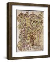 Book of Kells: Christ Page-null-Framed Premium Giclee Print