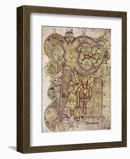 Book of Kells: Christ Page-null-Framed Premium Giclee Print