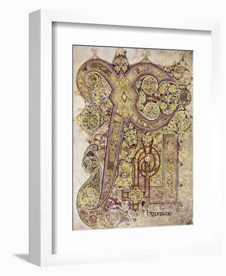 Book of Kells: Christ Page-null-Framed Premium Giclee Print