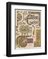 Book of Kells Illuminating Examples-null-Framed Photographic Print