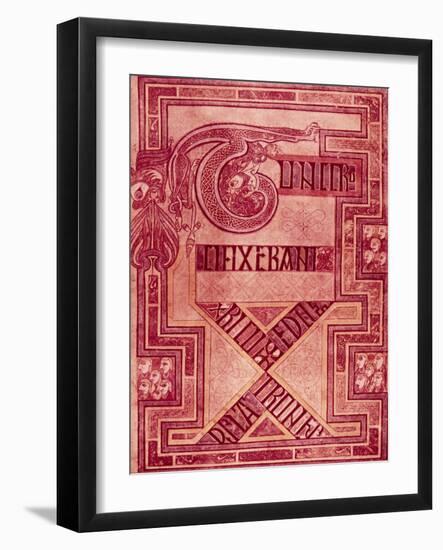 Book of Kells: T Letters-null-Framed Giclee Print