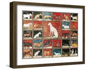 Book of Mammals, Miniature from the Book of the Properties of Things by Jean Cordichon-null-Framed Giclee Print