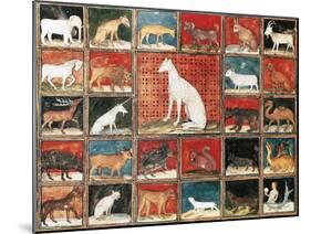 Book of Mammals, Miniature from the Book of the Properties of Things by Jean Cordichon-null-Mounted Giclee Print