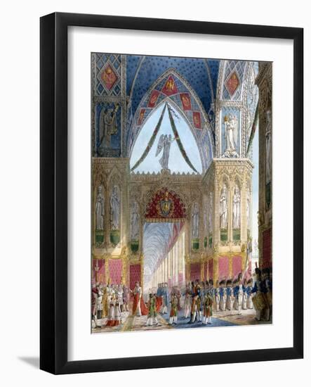 Book of the Coronation by Percier and Fontaine-Percier and Fontaine-Framed Giclee Print