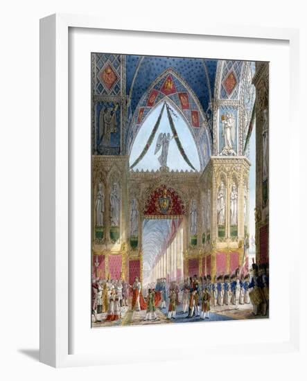 Book of the Coronation by Percier and Fontaine-Percier and Fontaine-Framed Giclee Print