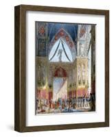 Book of the Coronation by Percier and Fontaine-Percier and Fontaine-Framed Giclee Print