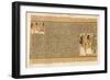 Book of the Dead: Ani and His Wife Tutu Adoring Thoth-E.a. Wallis Budge-Framed Art Print