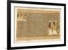 Book of the Dead: Ani and His Wife Tutu Adoring Thoth-E.a. Wallis Budge-Framed Premium Giclee Print