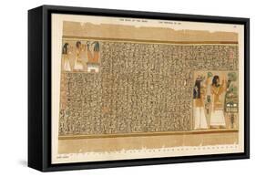 Book of the Dead: Ani and His Wife Tutu Adoring Thoth-E.a. Wallis Budge-Framed Stretched Canvas