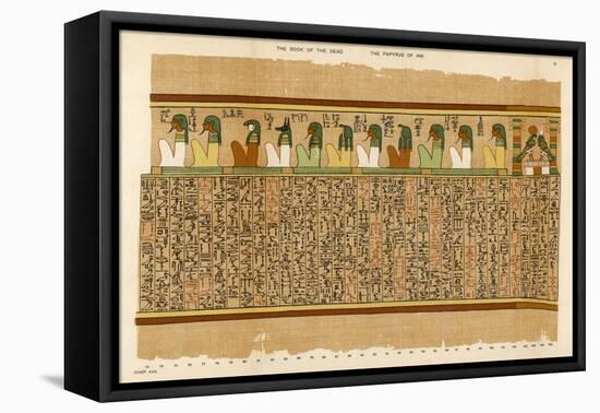 Book of the Dead: Eleven Deities and the Seven Gods-E.a. Wallis Budge-Framed Stretched Canvas