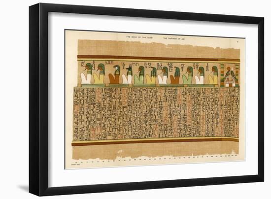 Book of the Dead: Eleven Deities and the Seven Gods-E.a. Wallis Budge-Framed Art Print