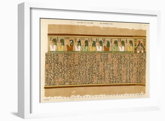 Book of the Dead: Eleven Deities and the Seven Gods-E.a. Wallis Budge-Framed Art Print