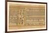 Book of the Dead: Hall of the Two-Fold Maat Showing the Remaining 9 Judges of the Dead-E.a. Wallis Budge-Framed Art Print