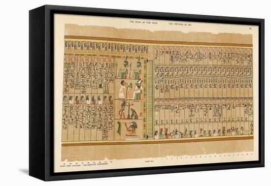 Book of the Dead: Hall of the Two-Fold Maat Showing the Remaining 9 Judges of the Dead-E.a. Wallis Budge-Framed Stretched Canvas