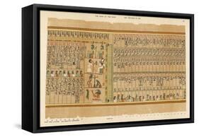 Book of the Dead: Hall of the Two-Fold Maat Showing the Remaining 9 Judges of the Dead-E.a. Wallis Budge-Framed Stretched Canvas