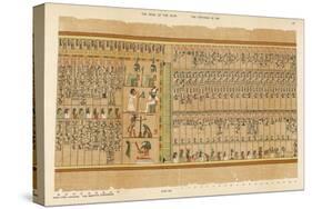 Book of the Dead: Hall of the Two-Fold Maat Showing the Remaining 9 Judges of the Dead-E.a. Wallis Budge-Stretched Canvas