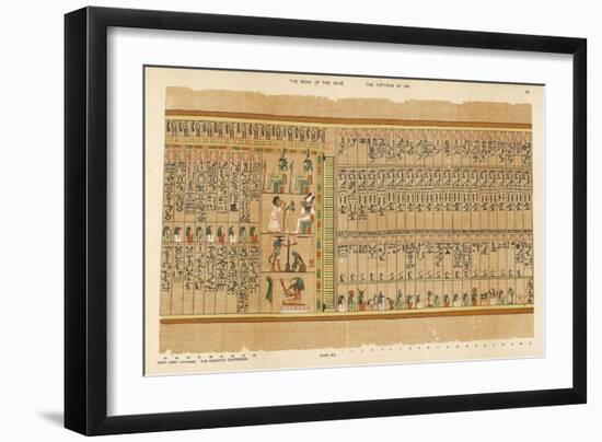 Book of the Dead: Hall of the Two-Fold Maat Showing the Remaining 9 Judges of the Dead-E.a. Wallis Budge-Framed Art Print